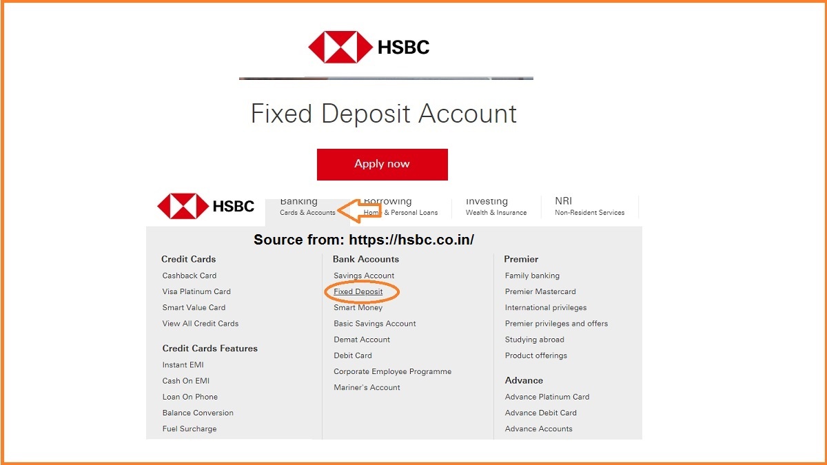 Hsbc Fd Account Online Hsbc Bank Fixed Deposit Interest Rates